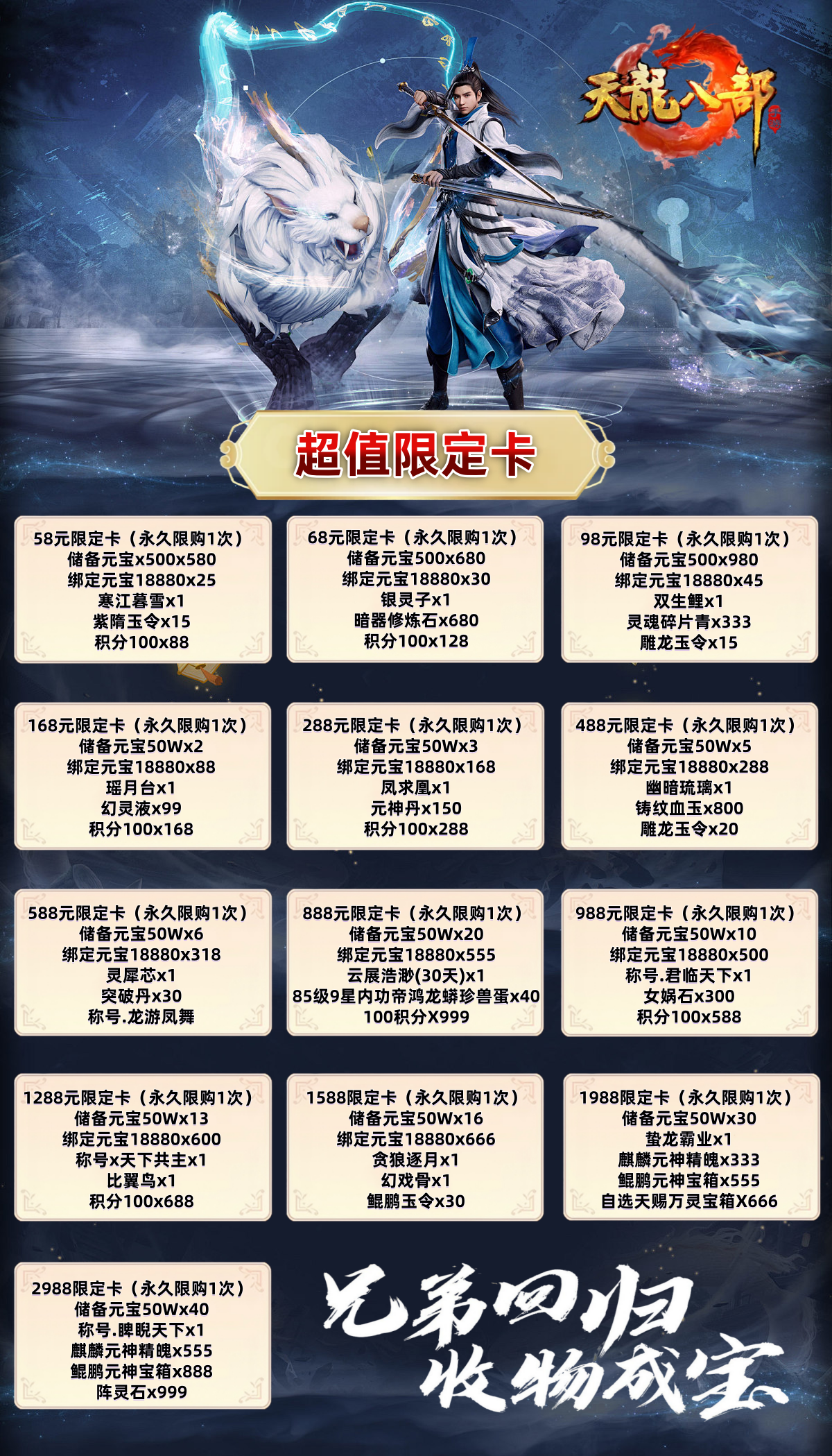 图片[1]-天龙八部16职业BT版—进游二千万绑元！定制道具！各种材料！-君行手游