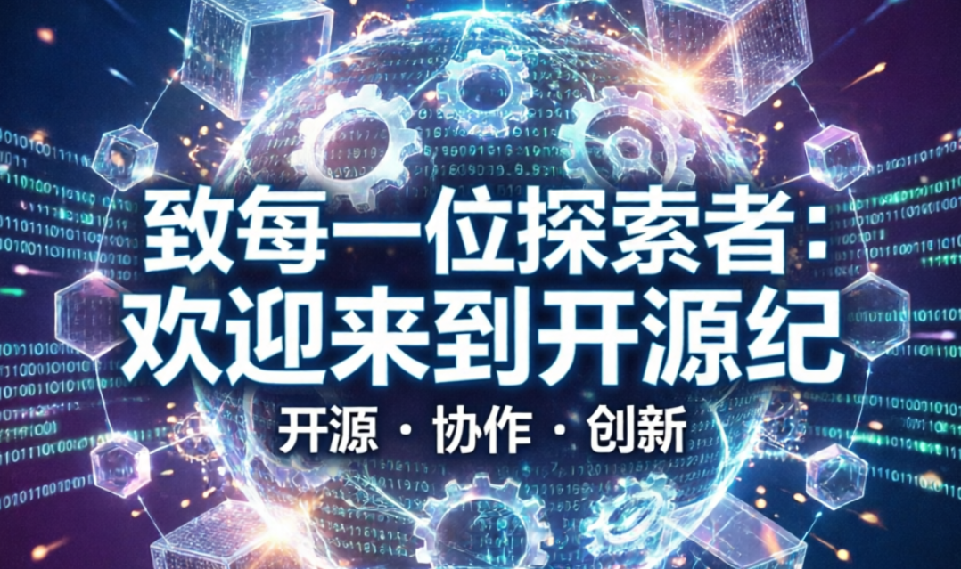 致每一位探索者：欢迎来到开源纪