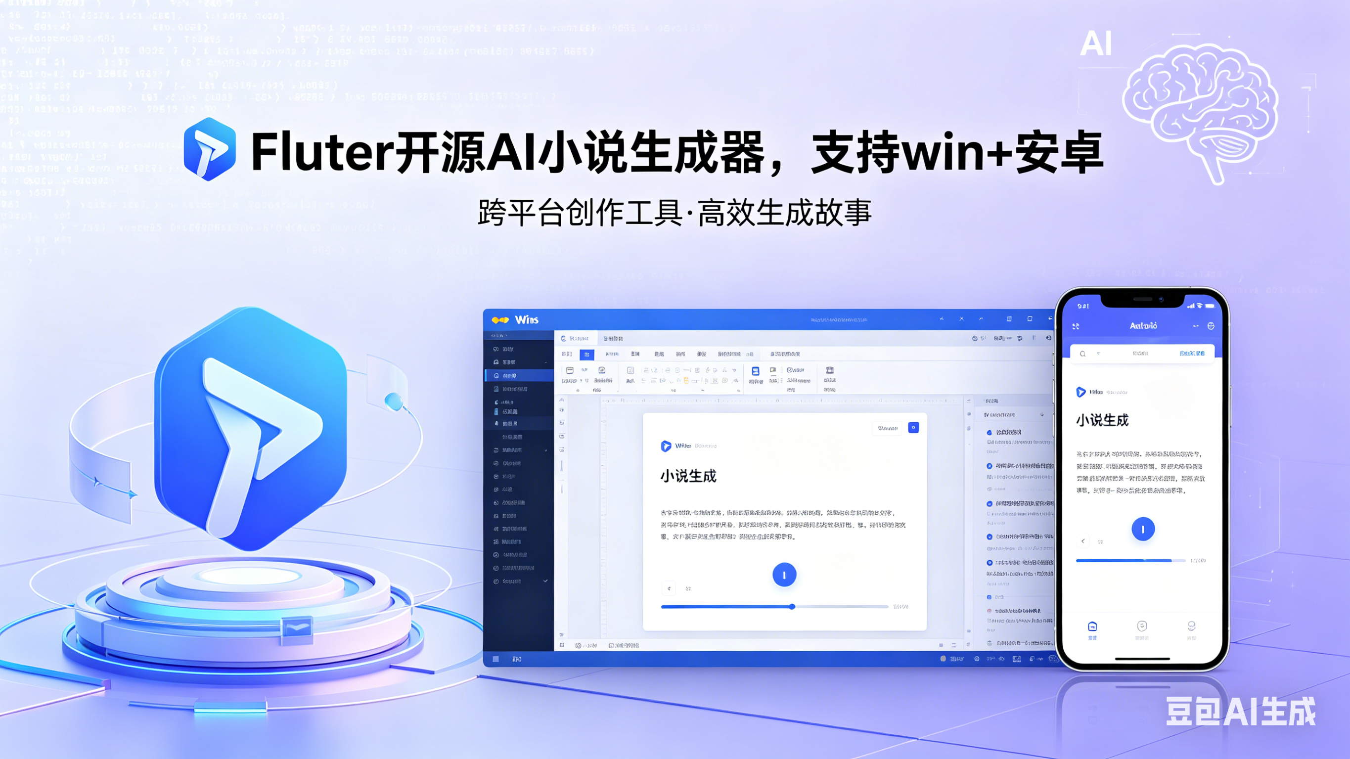 [flutter开源]AI小说生成器，支持win+安卓