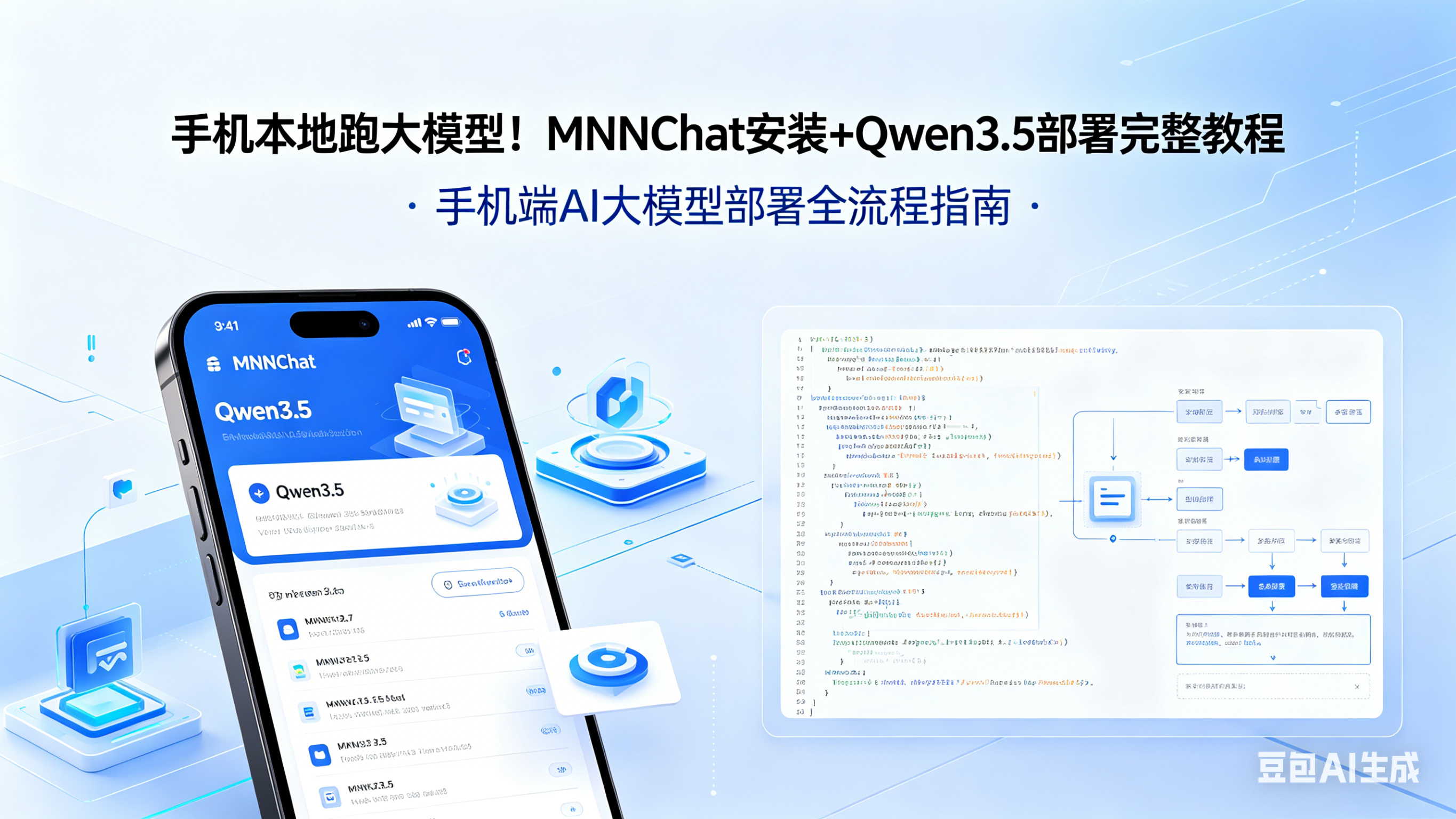 手机本地跑大模型！MNNChat安装+Qwen3.5部署完整教程｜离线免费、无需电脑